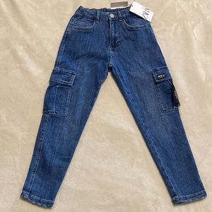 Zara kids cargo jeans Size 8 New with Tags!!